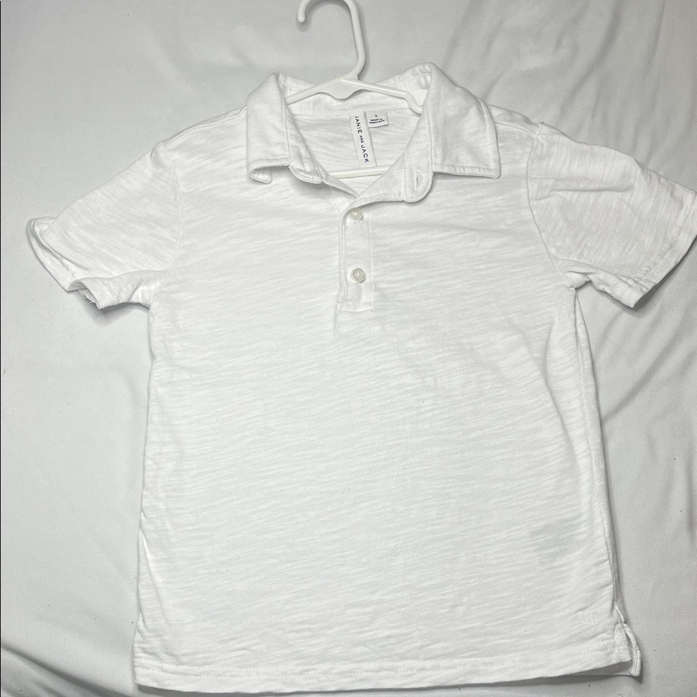Janie and Jack Classic White Kids Polo